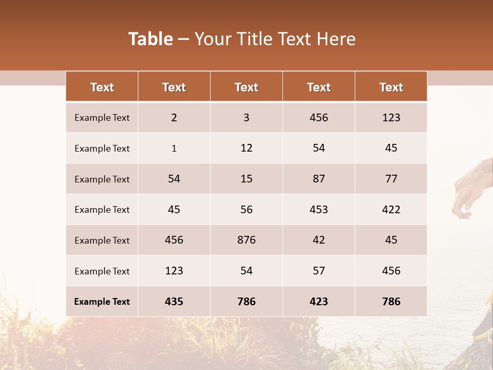 A Woman Sitting On A Rock With A Backpack On Her Back PowerPoint Template