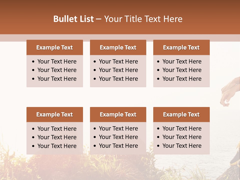 A Woman Sitting On A Rock With A Backpack On Her Back PowerPoint Template