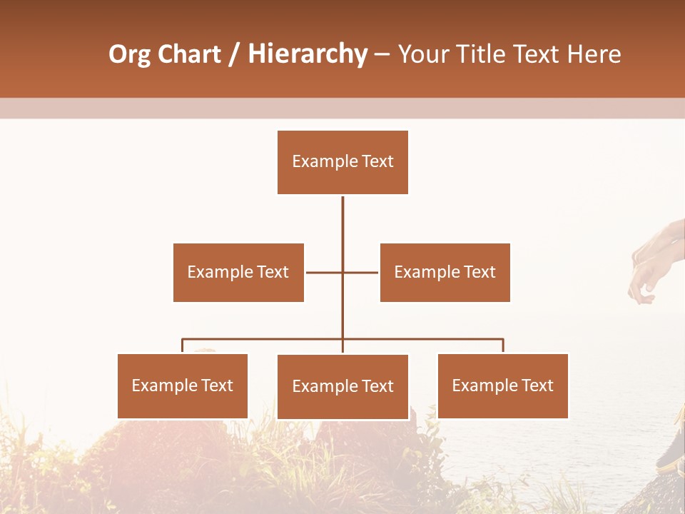 A Woman Sitting On A Rock With A Backpack On Her Back PowerPoint Template