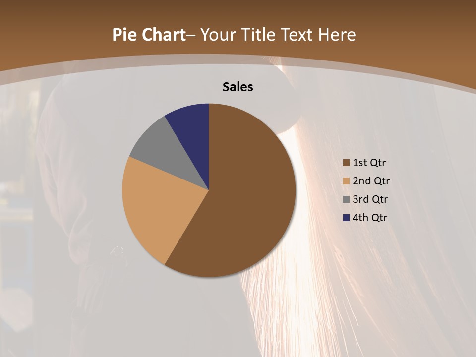A Man Working On A Piece Of Metal In A Factory PowerPoint Template