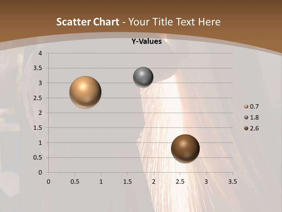 A Man Working On A Piece Of Metal In A Factory PowerPoint Template