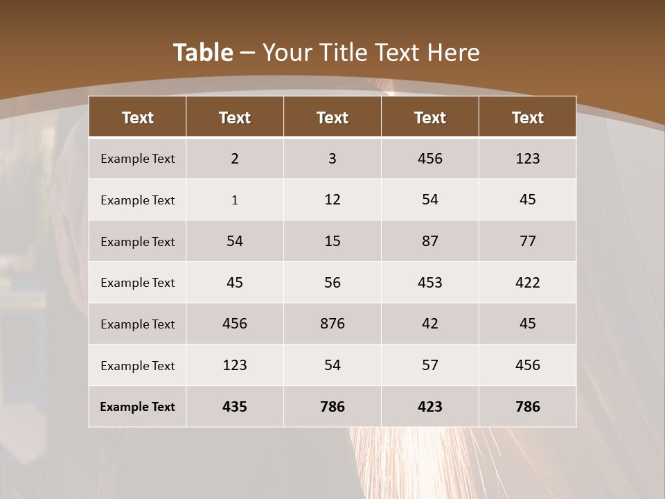 A Man Working On A Piece Of Metal In A Factory PowerPoint Template