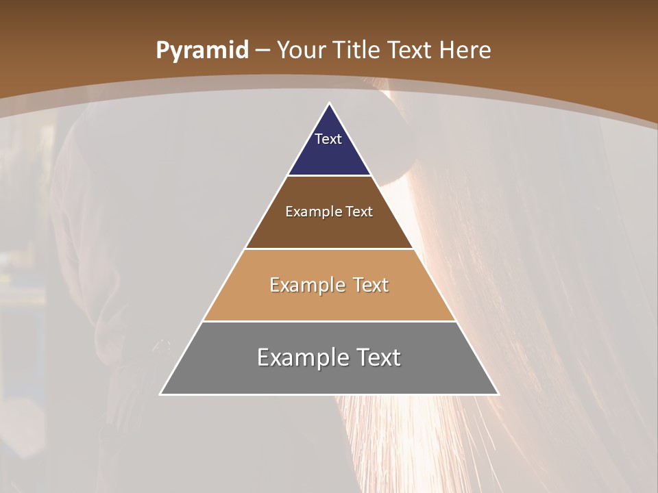 A Man Working On A Piece Of Metal In A Factory PowerPoint Template