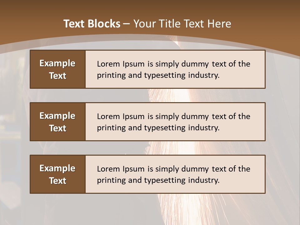 A Man Working On A Piece Of Metal In A Factory PowerPoint Template