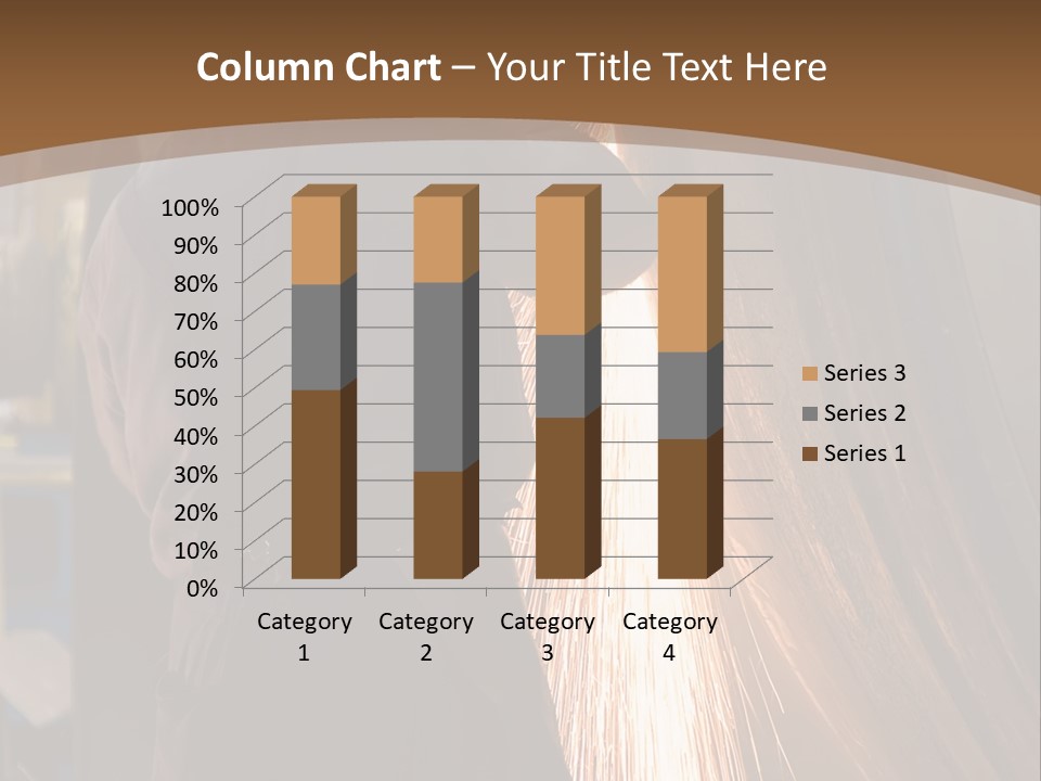 A Man Working On A Piece Of Metal In A Factory PowerPoint Template