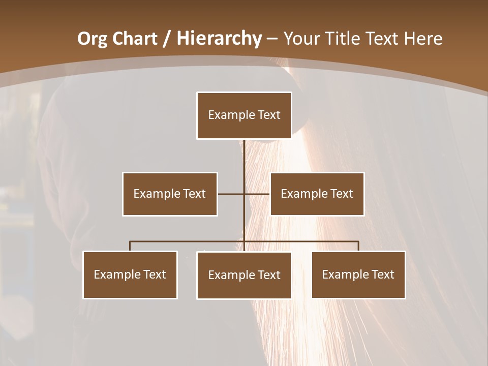 A Man Working On A Piece Of Metal In A Factory PowerPoint Template