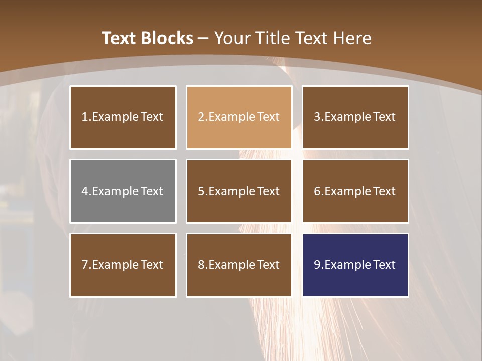A Man Working On A Piece Of Metal In A Factory PowerPoint Template