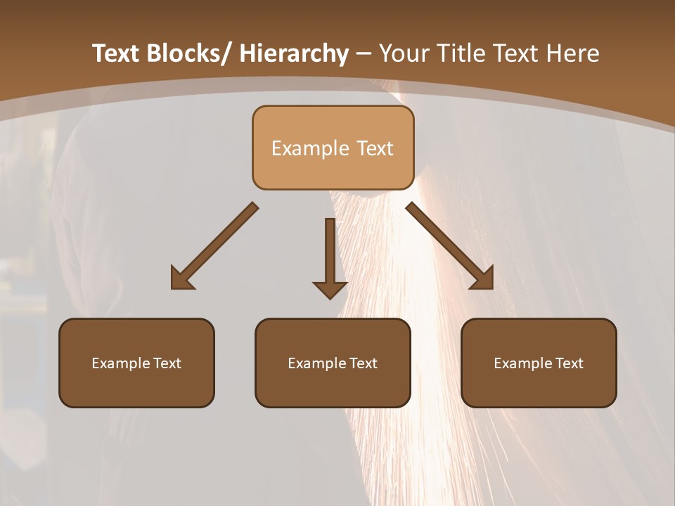 A Man Working On A Piece Of Metal In A Factory PowerPoint Template
