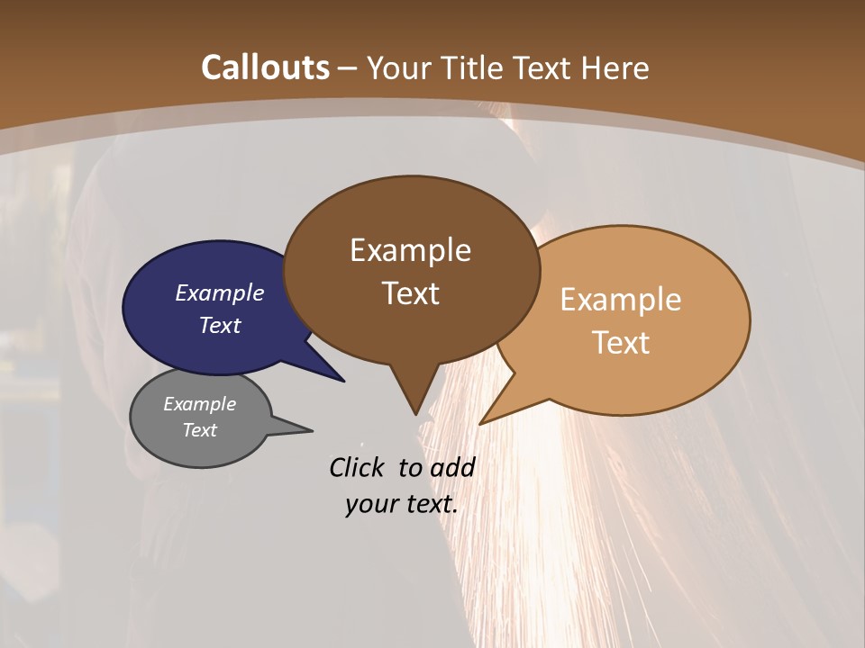 A Man Working On A Piece Of Metal In A Factory PowerPoint Template