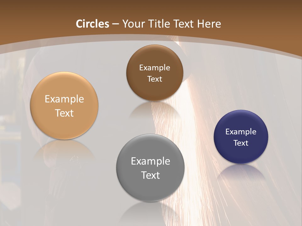 A Man Working On A Piece Of Metal In A Factory PowerPoint Template