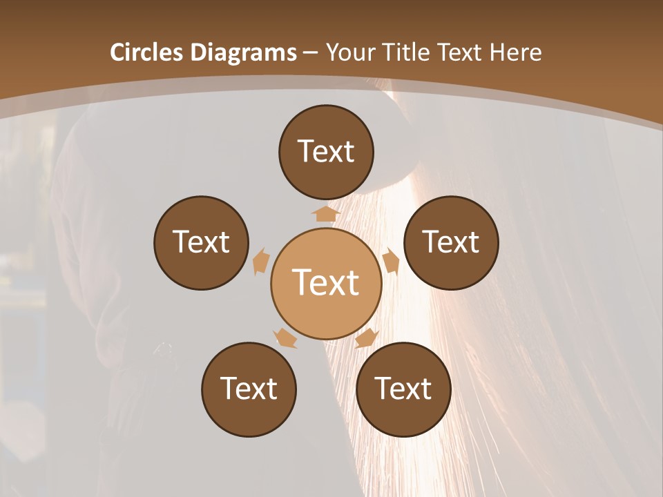 A Man Working On A Piece Of Metal In A Factory PowerPoint Template