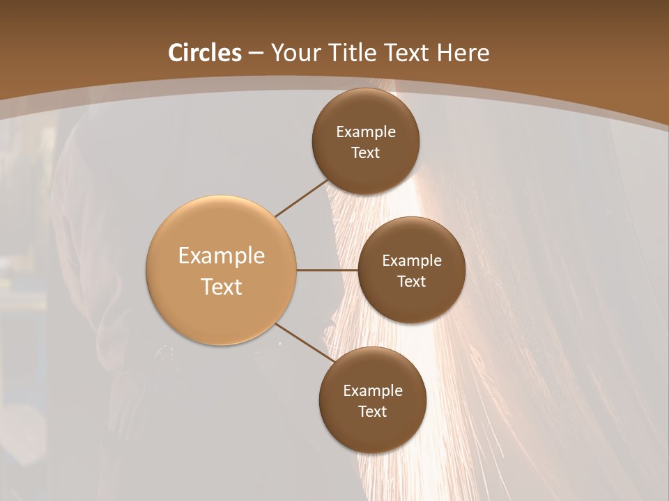 A Man Working On A Piece Of Metal In A Factory PowerPoint Template