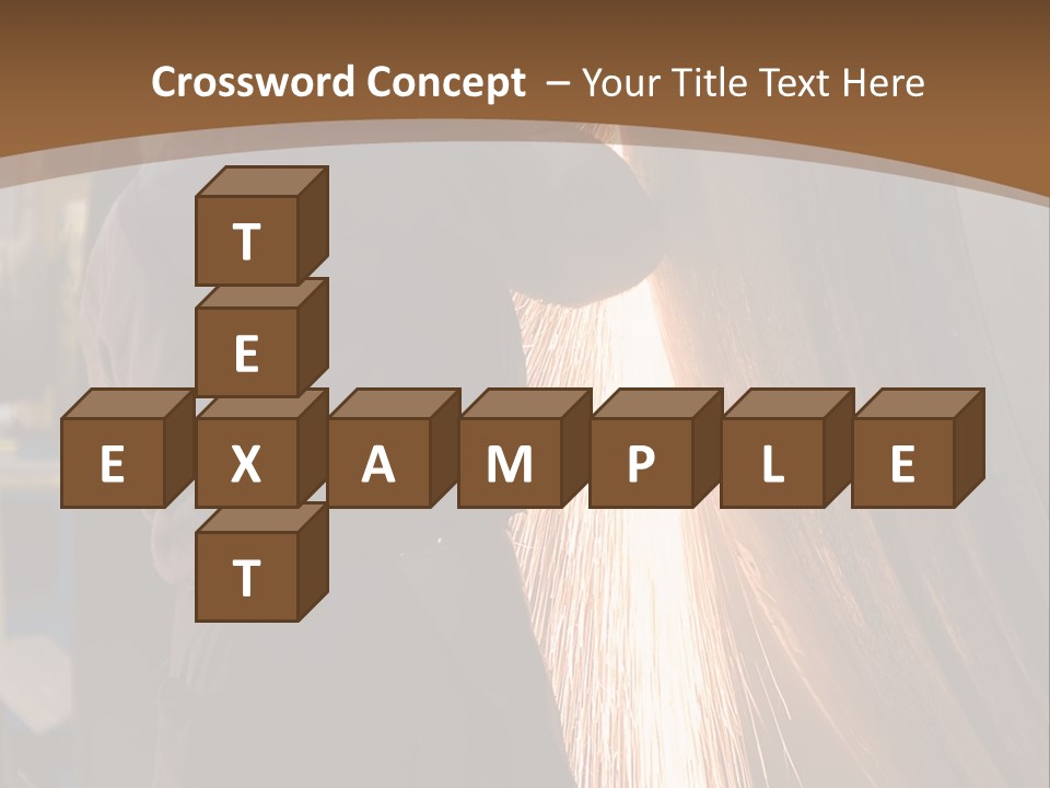 A Man Working On A Piece Of Metal In A Factory PowerPoint Template