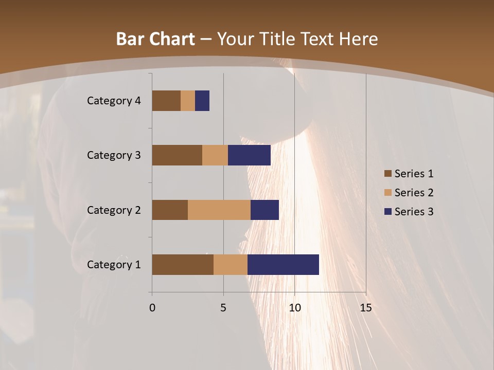 A Man Working On A Piece Of Metal In A Factory PowerPoint Template