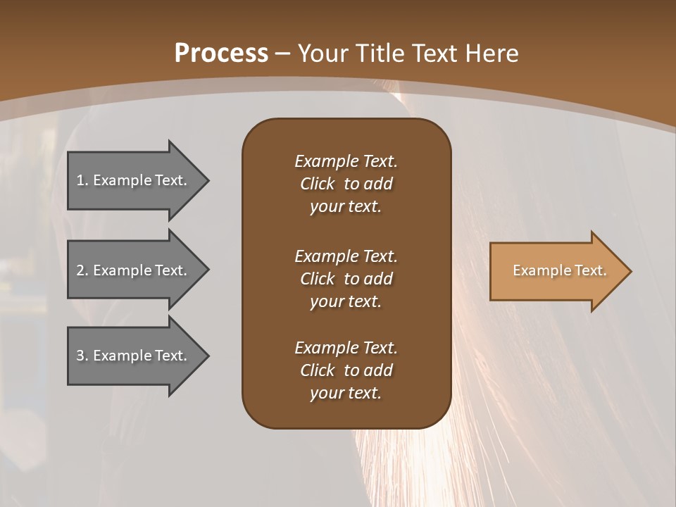 A Man Working On A Piece Of Metal In A Factory PowerPoint Template
