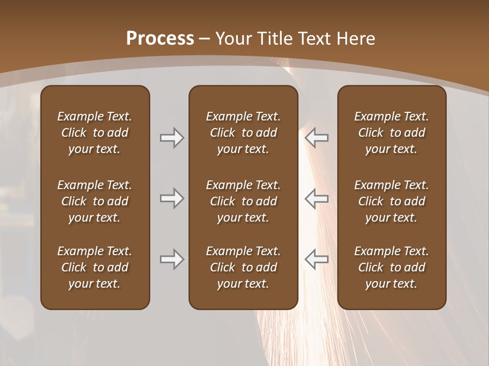 A Man Working On A Piece Of Metal In A Factory PowerPoint Template