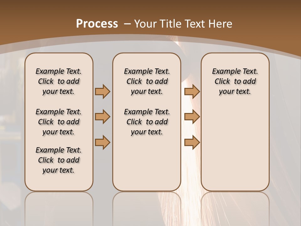A Man Working On A Piece Of Metal In A Factory PowerPoint Template
