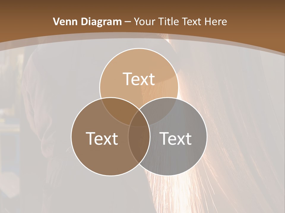 A Man Working On A Piece Of Metal In A Factory PowerPoint Template