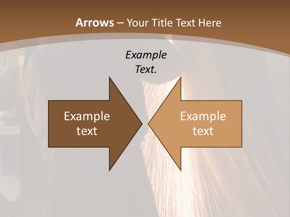 A Man Working On A Piece Of Metal In A Factory PowerPoint Template