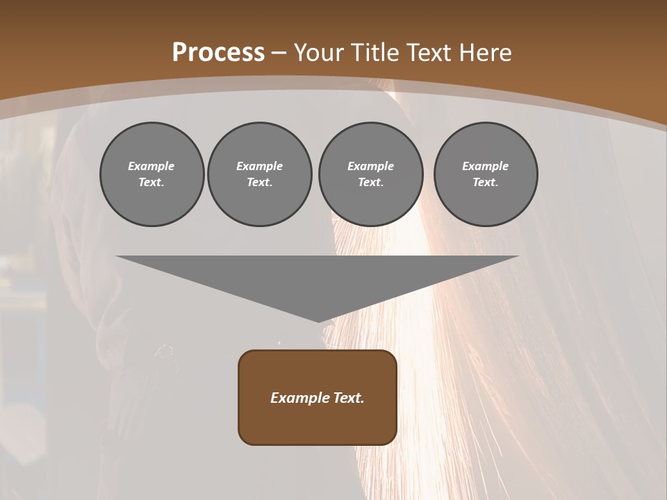 A Man Working On A Piece Of Metal In A Factory PowerPoint Template