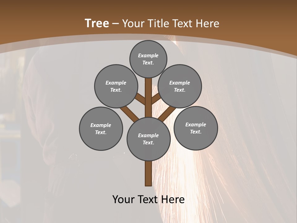 A Man Working On A Piece Of Metal In A Factory PowerPoint Template