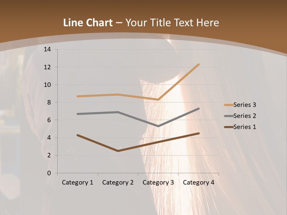A Man Working On A Piece Of Metal In A Factory PowerPoint Template