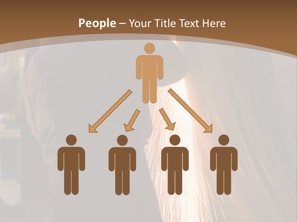 A Man Working On A Piece Of Metal In A Factory PowerPoint Template