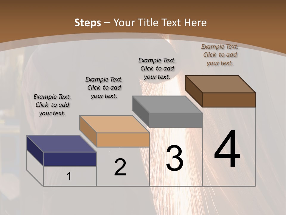 A Man Working On A Piece Of Metal In A Factory PowerPoint Template