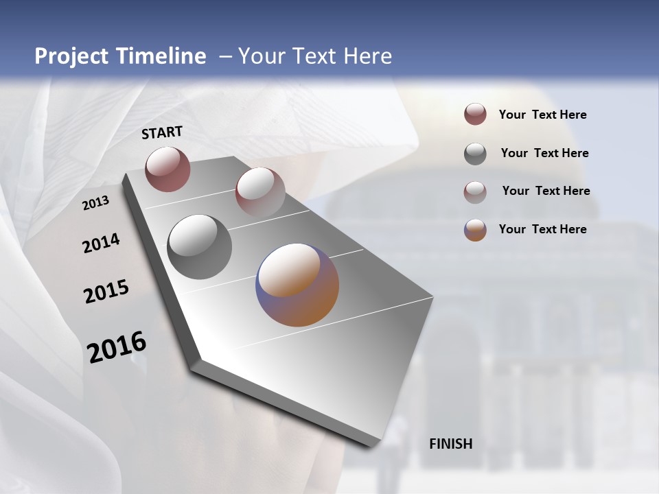 A Woman In A Headscarf Is Praying In Front Of A Mosque PowerPoint Template
