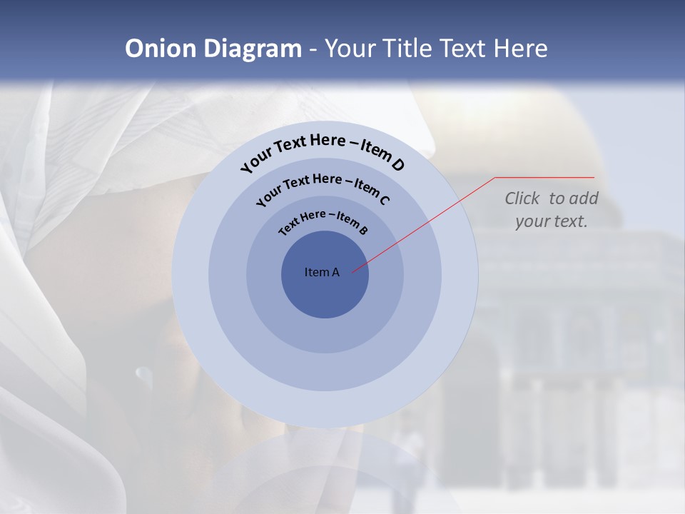 A Woman In A Headscarf Is Praying In Front Of A Mosque PowerPoint Template