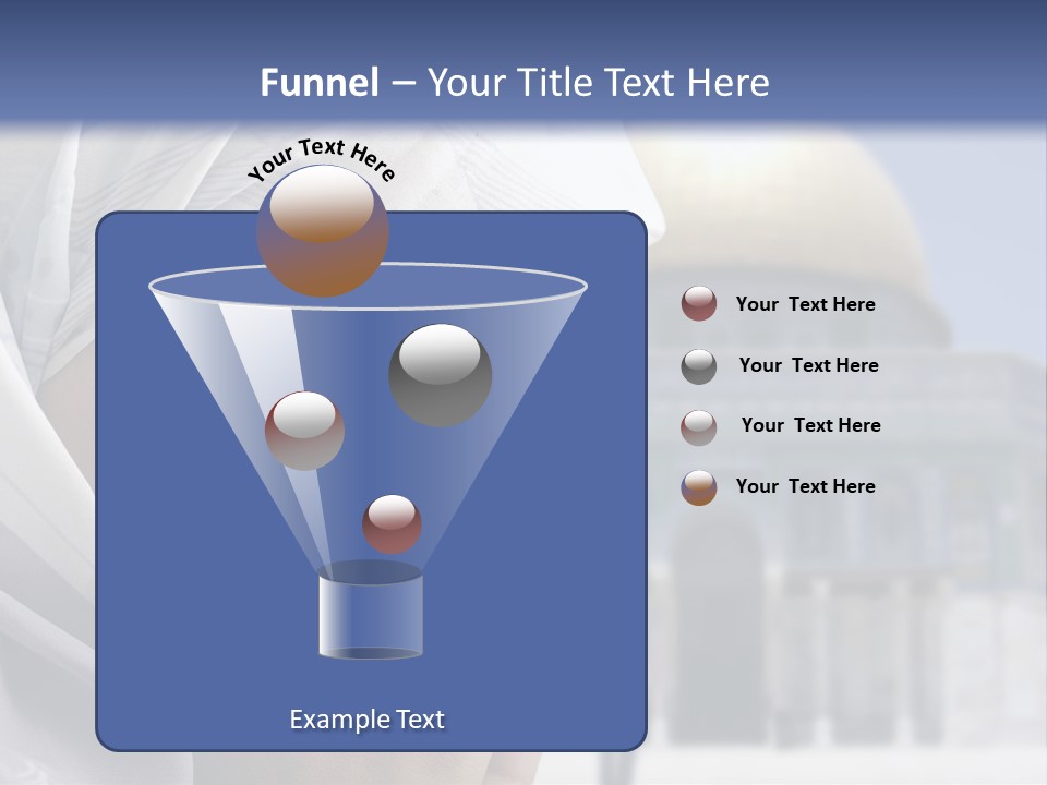 A Woman In A Headscarf Is Praying In Front Of A Mosque PowerPoint Template