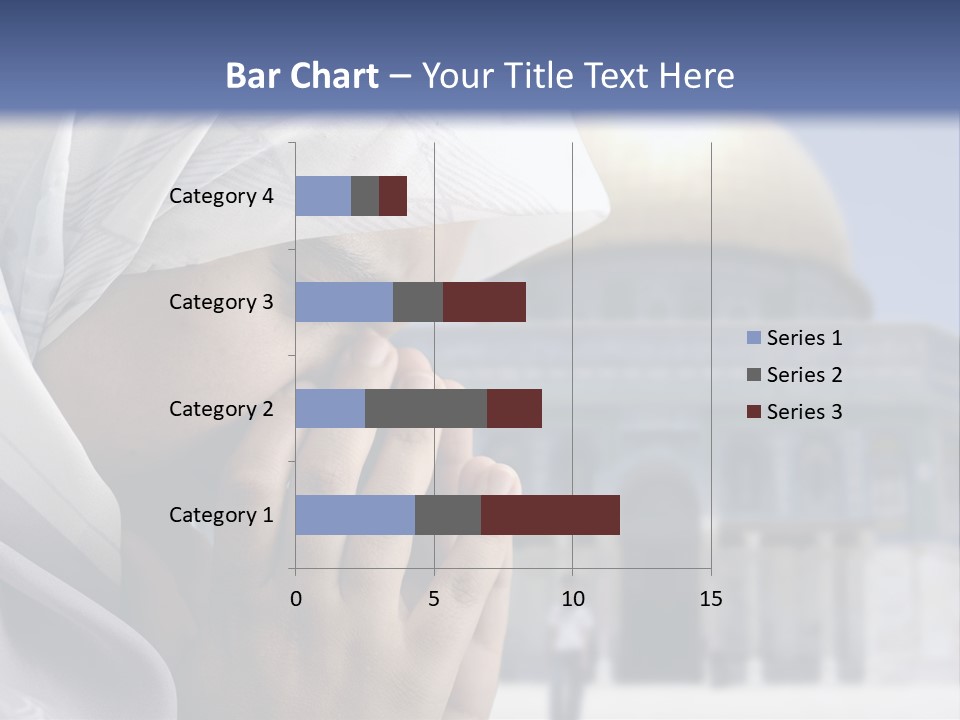 A Woman In A Headscarf Is Praying In Front Of A Mosque PowerPoint Template