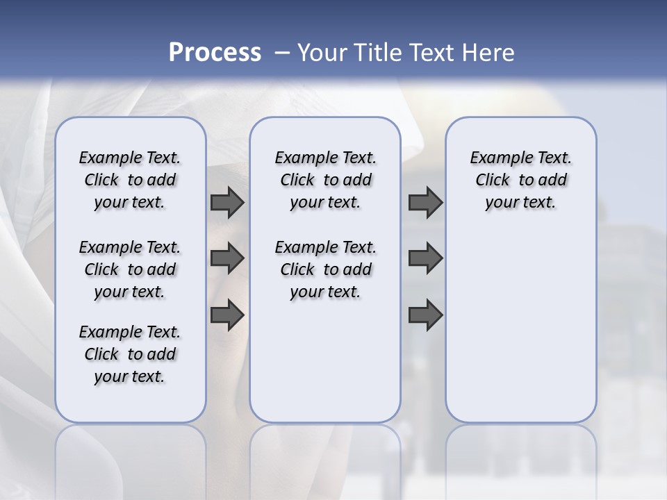A Woman In A Headscarf Is Praying In Front Of A Mosque PowerPoint Template