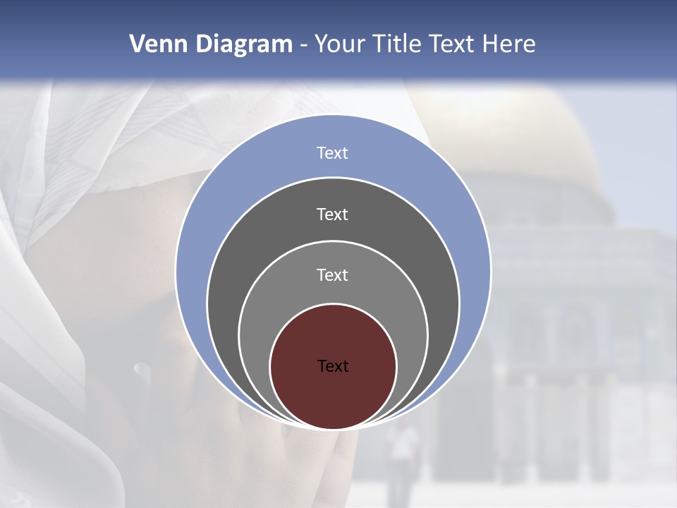 A Woman In A Headscarf Is Praying In Front Of A Mosque PowerPoint Template