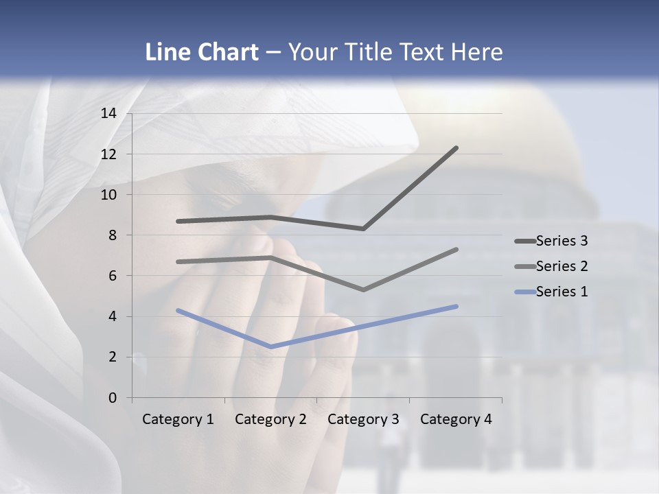 A Woman In A Headscarf Is Praying In Front Of A Mosque PowerPoint Template