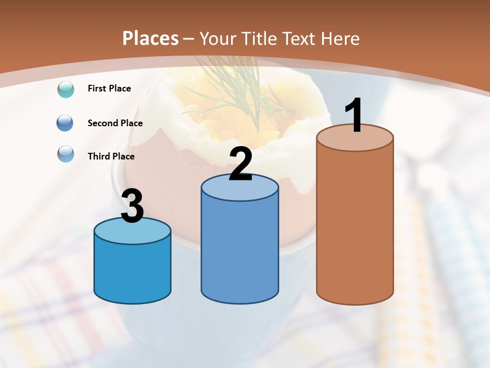 Two Eggs In An Egg Cup On A Table PowerPoint Template