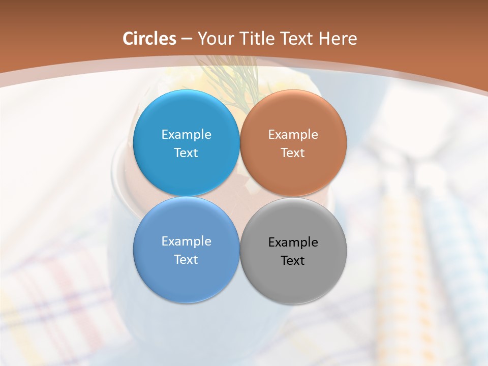 Two Eggs In An Egg Cup On A Table PowerPoint Template