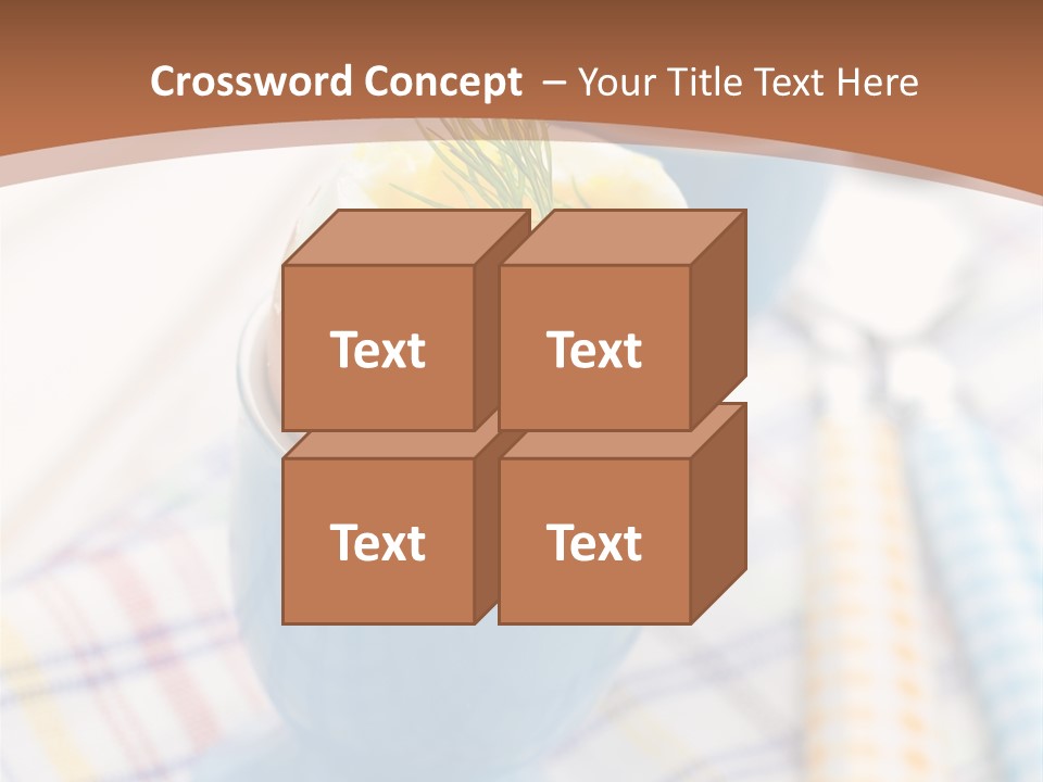 Two Eggs In An Egg Cup On A Table PowerPoint Template