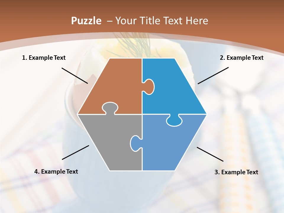 Two Eggs In An Egg Cup On A Table PowerPoint Template