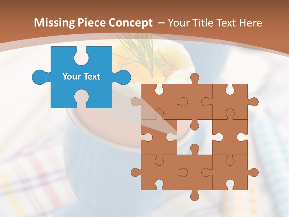 Two Eggs In An Egg Cup On A Table PowerPoint Template