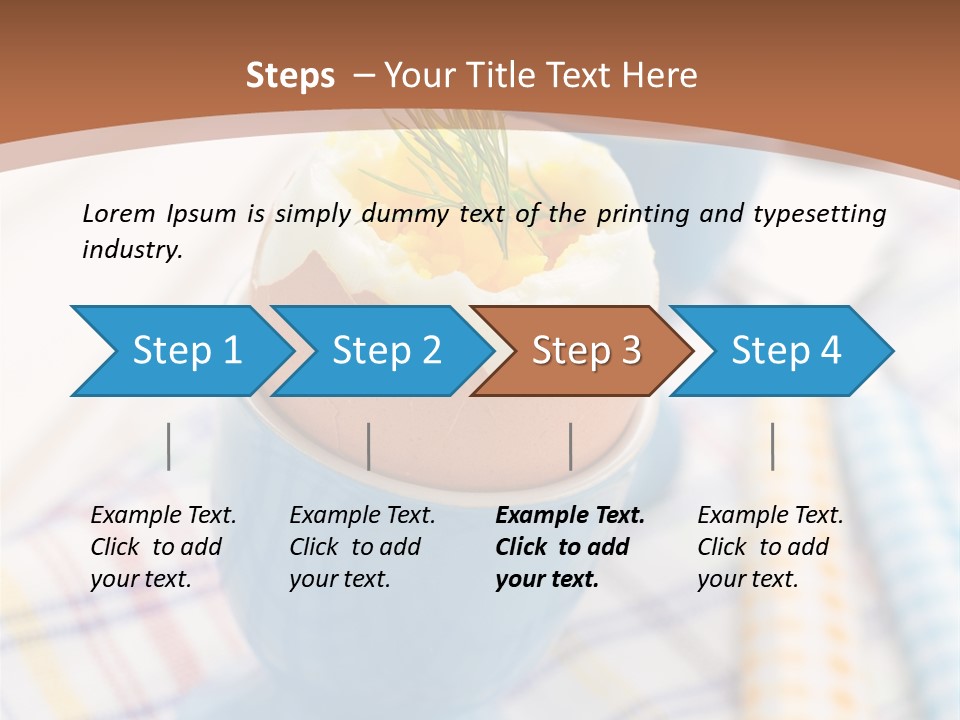 Two Eggs In An Egg Cup On A Table PowerPoint Template