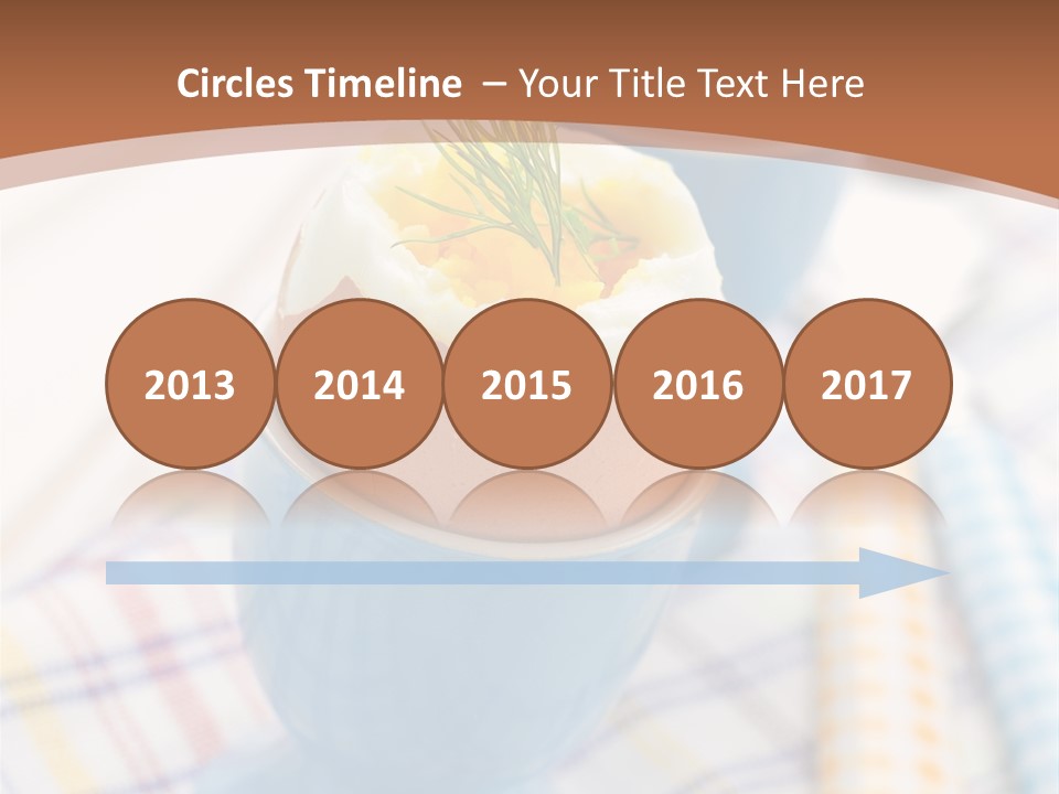 Two Eggs In An Egg Cup On A Table PowerPoint Template