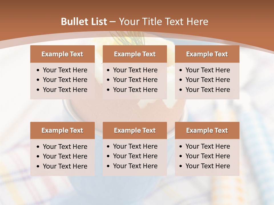 Two Eggs In An Egg Cup On A Table PowerPoint Template