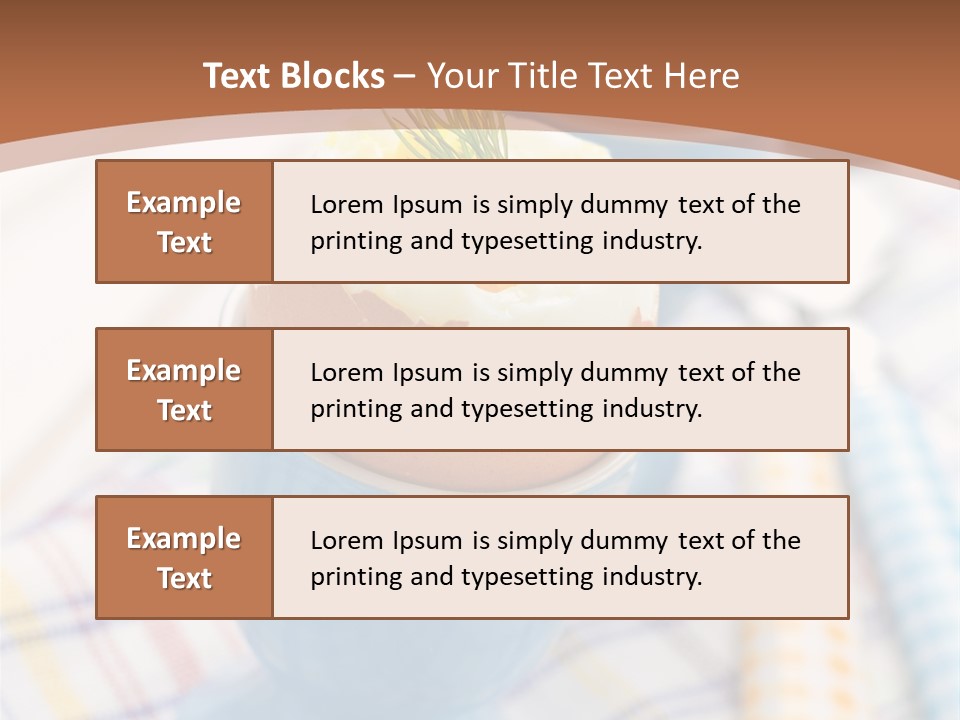 Two Eggs In An Egg Cup On A Table PowerPoint Template
