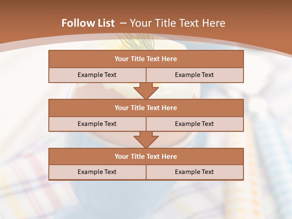 Two Eggs In An Egg Cup On A Table PowerPoint Template