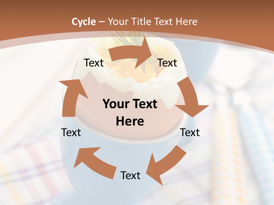 Two Eggs In An Egg Cup On A Table PowerPoint Template