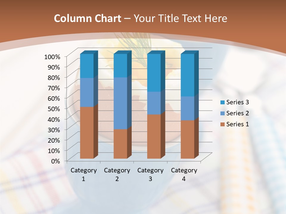 Two Eggs In An Egg Cup On A Table PowerPoint Template