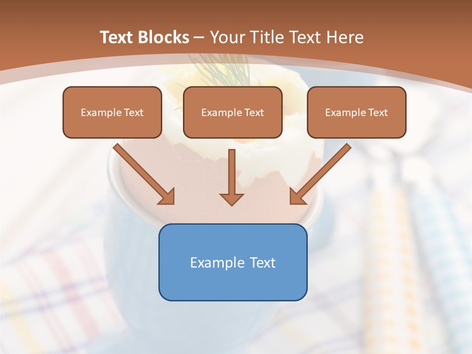 Two Eggs In An Egg Cup On A Table PowerPoint Template