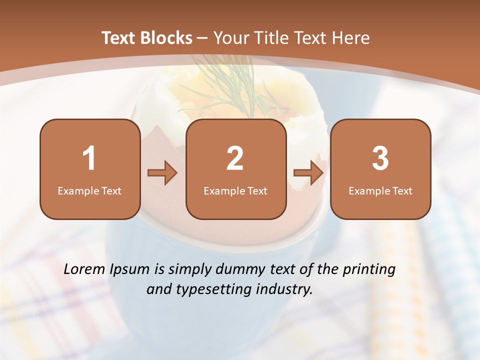 Two Eggs In An Egg Cup On A Table PowerPoint Template