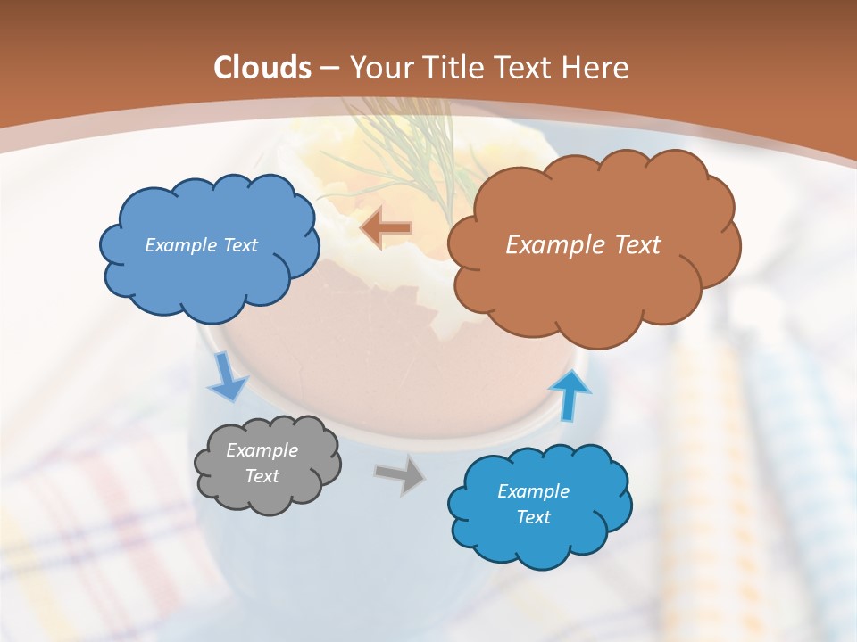 Two Eggs In An Egg Cup On A Table PowerPoint Template